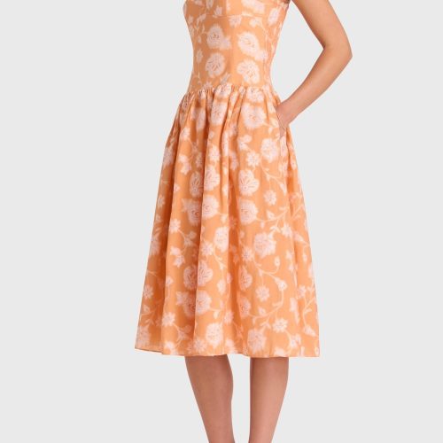 BT 22544MV Abernathy Dress Melon 036