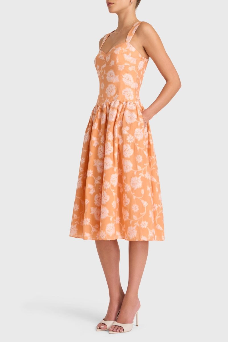 BT 22544MV Abernathy Dress Melon 036