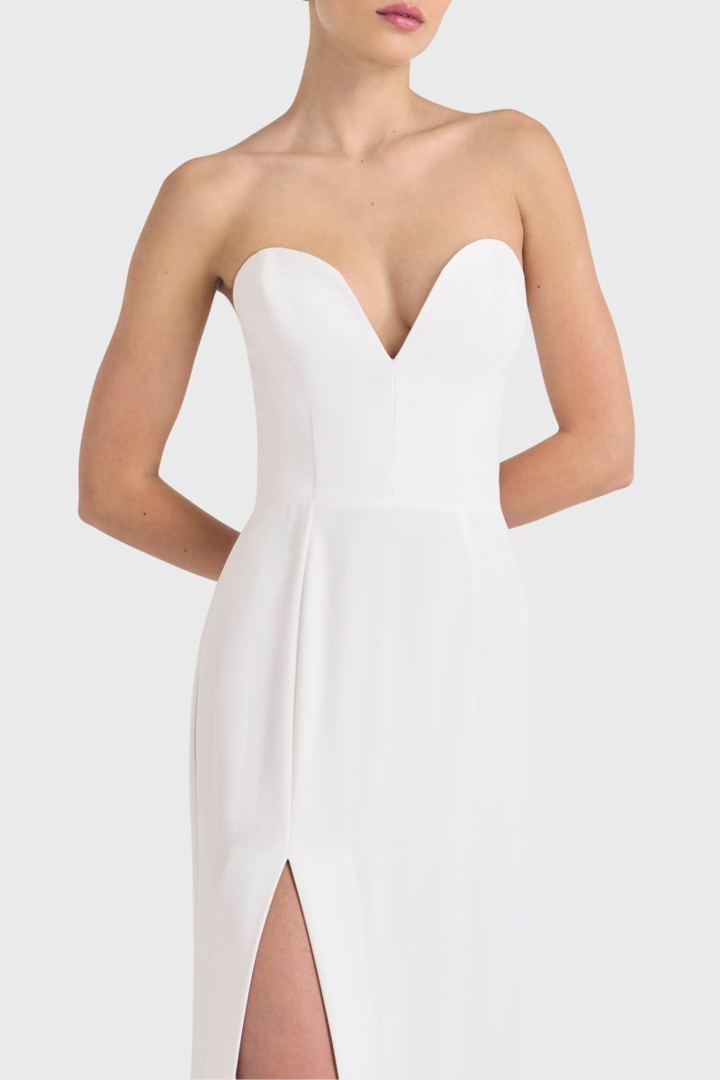 CI 20420 CHERRI GOWN IVORY DETAIL