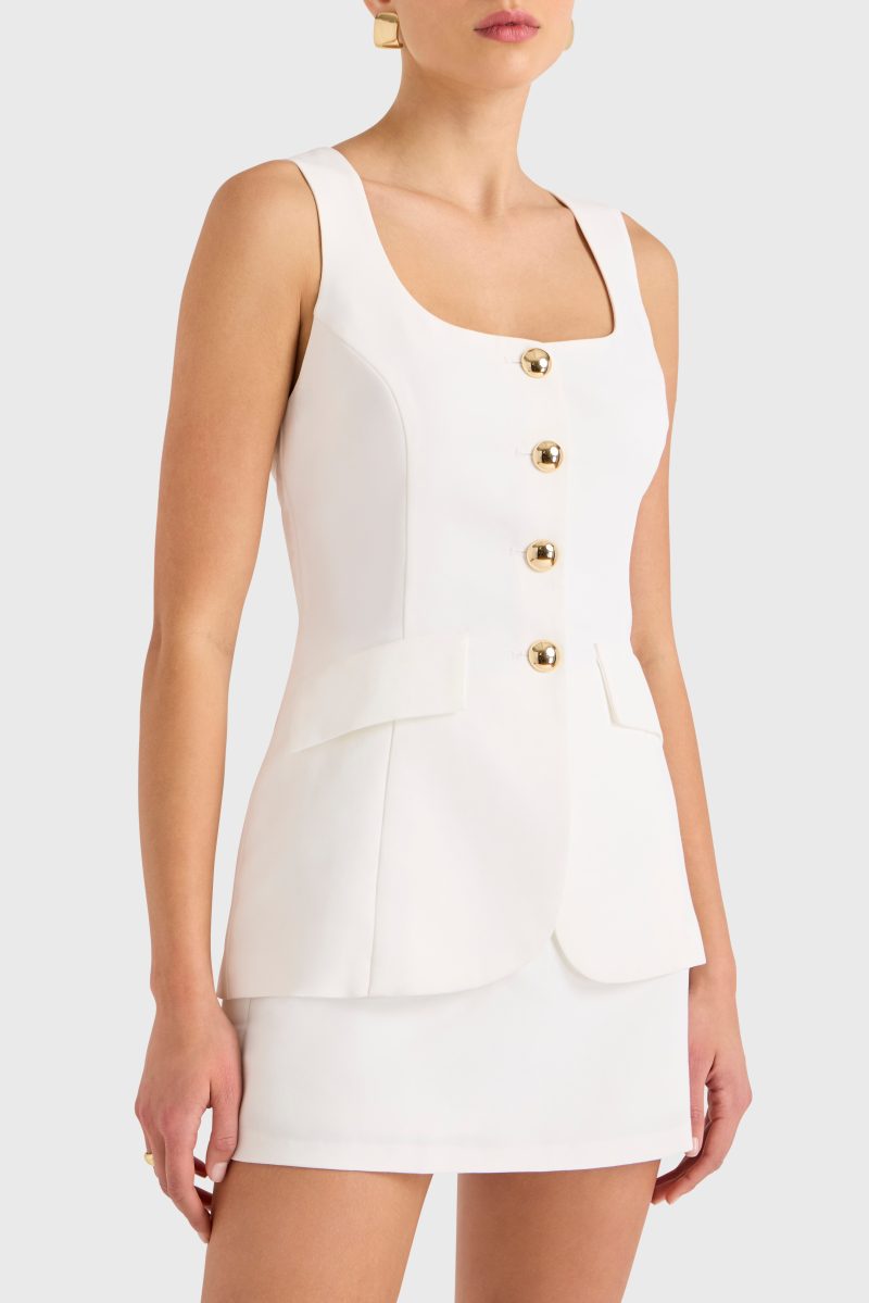 CI 4912 KYA ROMPER IVORY DETAIL