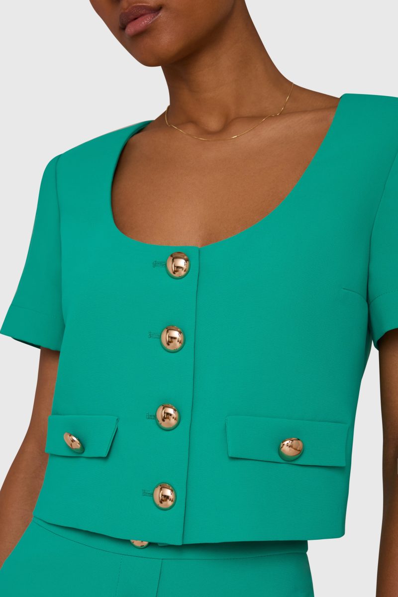 CI 32245 BENTON TOP SEAFOAM DETAIL