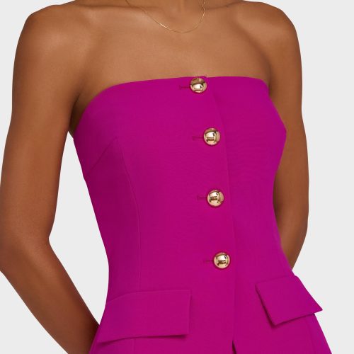 CI 40050 YADIRA SKORT ROMPER NEW ORCHID DETAIL