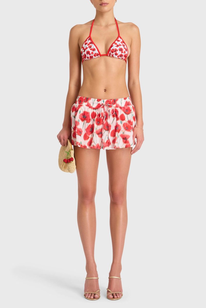 CU 8407 PF Brio Shorts Poppy Print 005