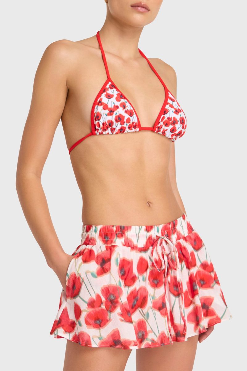 CU 8407 PF Brio Shorts Poppy Print 039