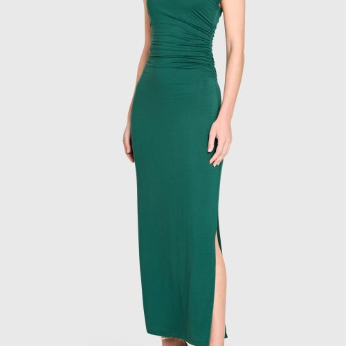 J 22780 JENNAN DRESS HUNTER GREEN B