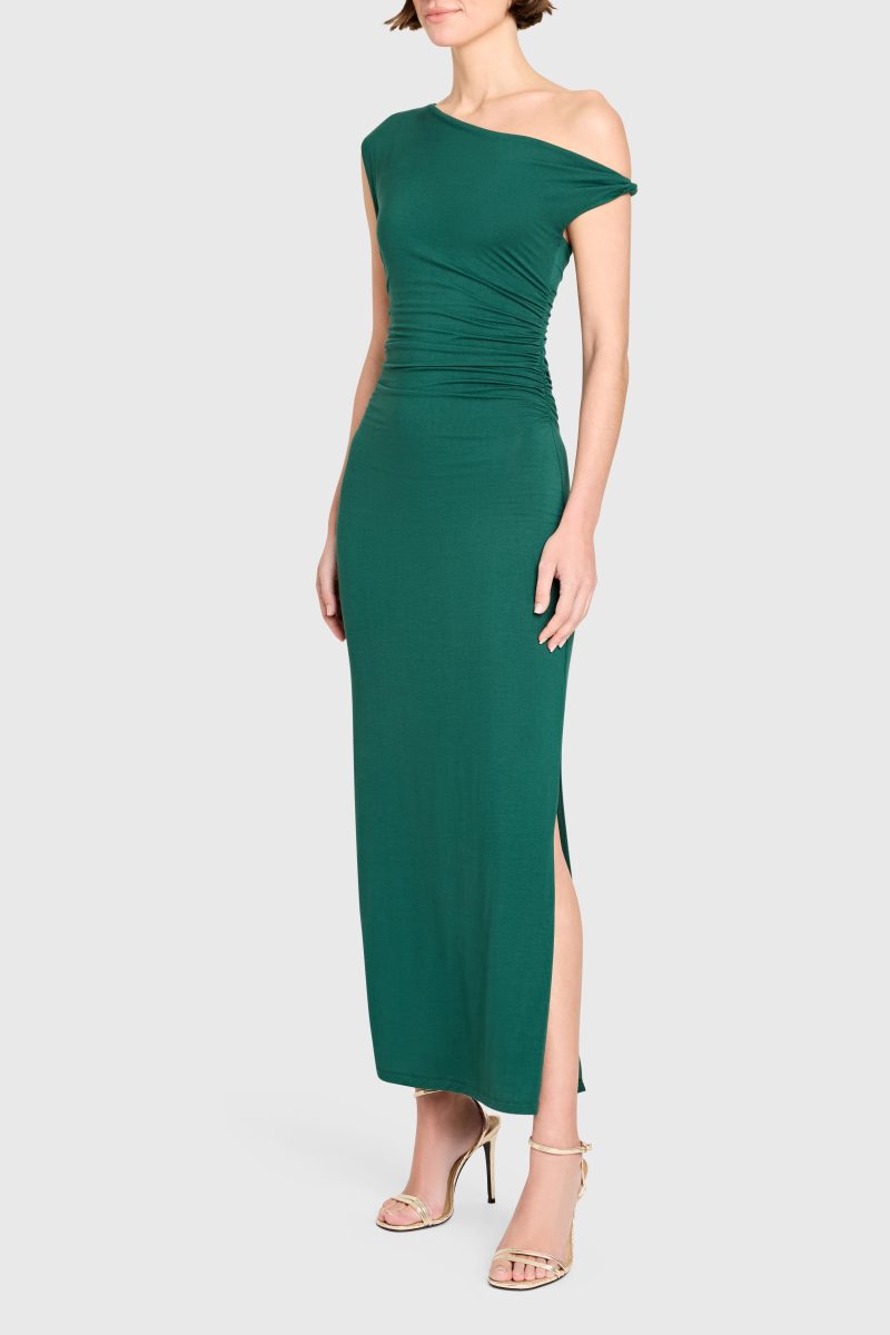 J 22780 JENNAN DRESS HUNTER GREEN B