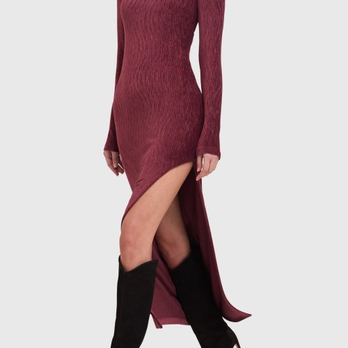 J 22604CKN SECORA DRESS BURGUNDY A