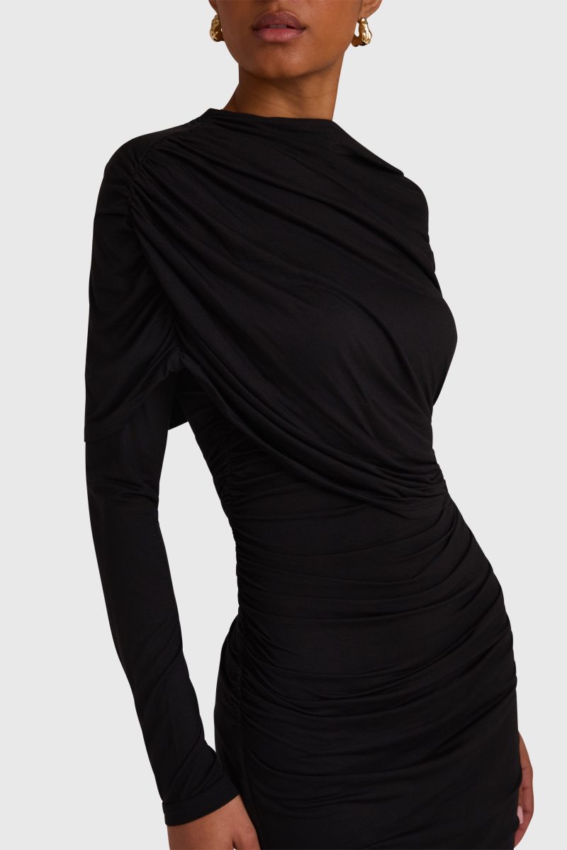 J 22763 GREELEY DRESS BLACK DETAIL