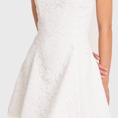 LSN 22626 Romily Dress Ivory 035