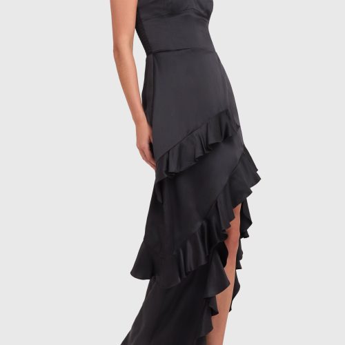 SC 22318 MAGNOLIA SILK MAXI BLACK B