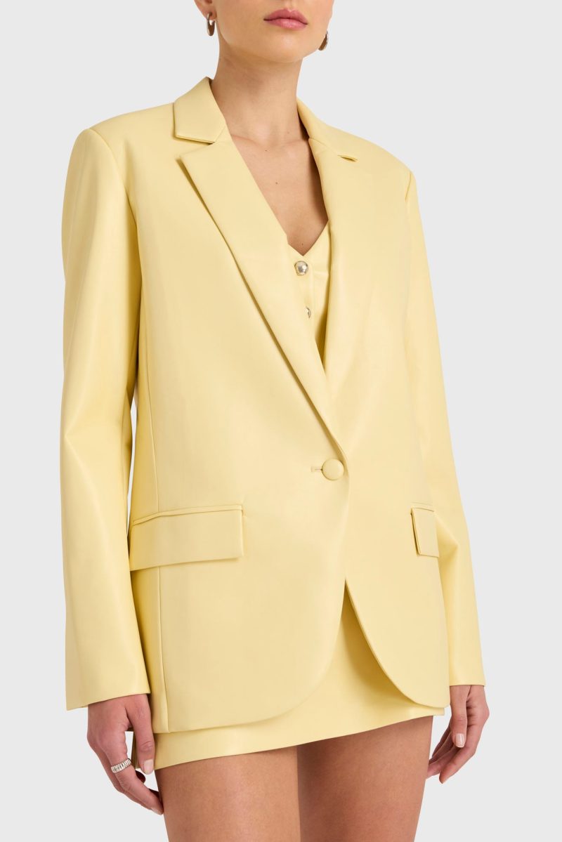 SL 31946 GRADY BLAZER CORNSILK DETAIL