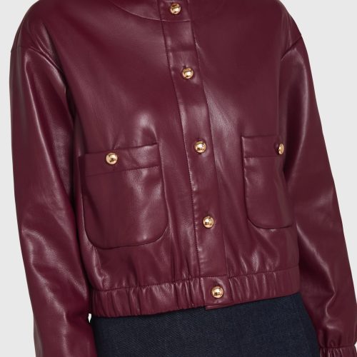 SL 32332 ROCCO JACKET BURGUNDY DETAIL