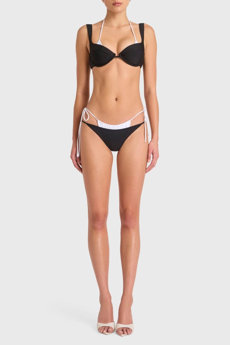 SWM 8302 CBK Lazio Bikini Top BlackWhite 022