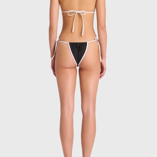 SWM 8401 CBK Sunnie Bikini Bottom BlackWhite 026