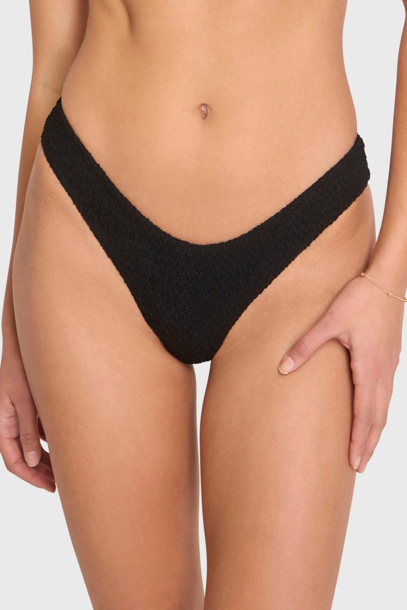 SWM 8405 PU Anouk Bikini Bottom Black DETAIL