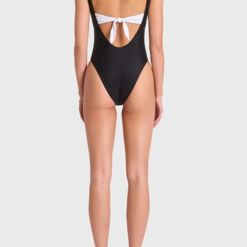 SWM 8501 CBK Alba One Piece BlackWhite BACK