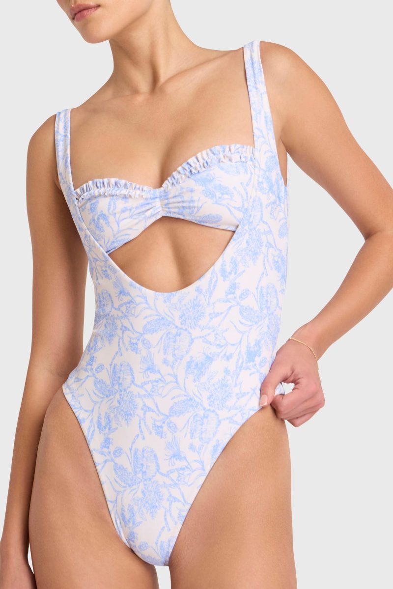 SWM 8502 Siclia One Piece Tolie Print DETAIL