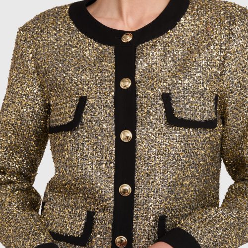 TWCI 32244TIN PAXTON JACKET GOLD BLACK DETAIL