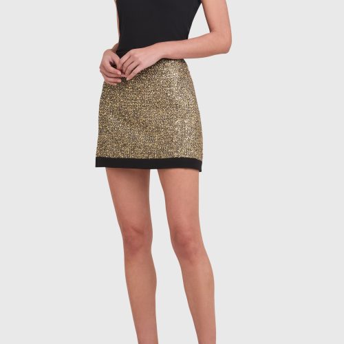 TWCI 40047TIN PAXTON SKIRT GOLD BLACK A d0b321fa ea5d 4cac 8b72 ff9b58eab651